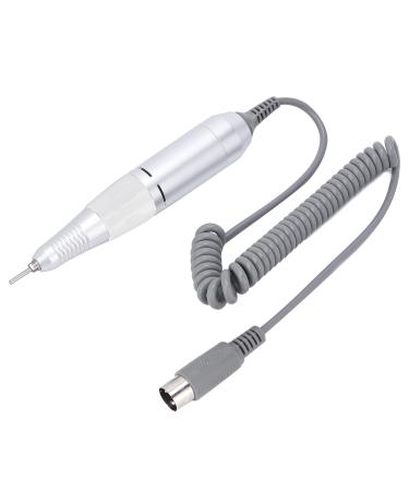 Electric Nail Drill Pen Handle Manicure Drill Replacement Handle Handpiece Manicure & Pedicure Polish Machine 35000RPM Nail Art Tool Part for Home Salon(white)