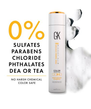 GK HAIR Global Keratin Moisturizing Shampoo Sulfate & Paraben Free for Dry Frizzy Hair 10.1 Fl Oz International Shipping Available - Buy Online on GoSupps.com