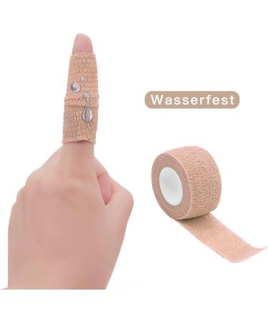 Qigui 10 Roll Finger Plaster - Self-Adhering Elastic Bandage 2.5cm x 4.5m | Waterproof & Dust-Repellent | Flexible Adhesive Tape for Sports & First Aid - Buy Online on GoSupps.com