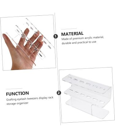 Healeved 1pc Storage Rack Tweezer Organizer Tweezers Display Holder Tweezers Display Rack Eyelash Grafting Tweezers Rack Tweezers Holder Tweezer Display Stand Tweezer Holder Acrylic Stand - Buy Online on GoSupps.com