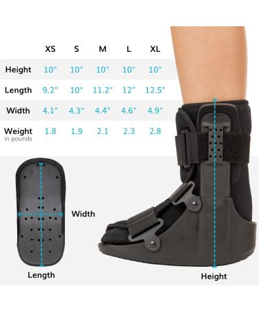 BraceAbility Short Walking Boot - Orthopedic Medical Walker for Broken Toe Sprained Ankle Metatarsal Stress & Post-Op Support | Left/Right Foot - Fits Men & Women (M - Buy Online on GoSupps.com