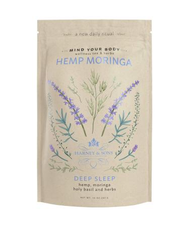 Harney & Sons Hemp Moringa Deep Sleep Tea 10 oz - Natural Relaxation Herbal Blend - Buy Online on GoSupps.com