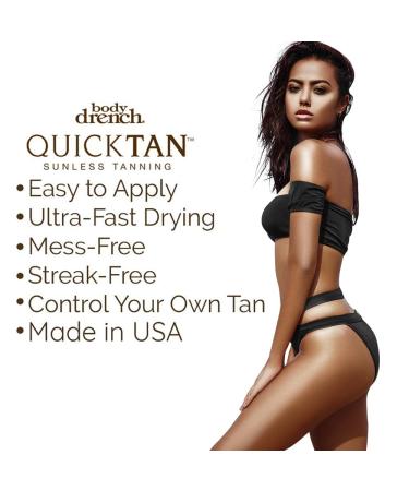 Body Drench Quick Tan Instant Self-Tanner Bronzing Spray - Medium Dark 6 oz - Buy Online on GoSupps.com
