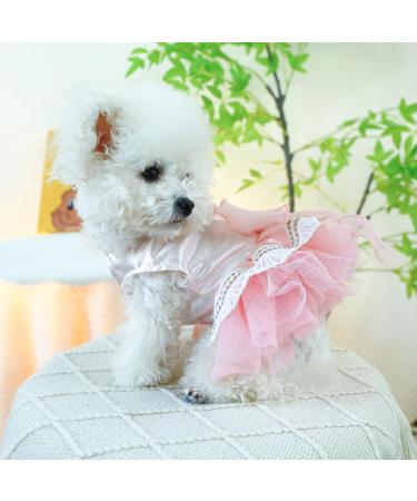 BT Bear Smally Disching Retro Tutu Dress for Cats & Small Dogs | Pups Rock Princess Dress for Weddings | Pink Medium - Buy Online on GoSupps.com