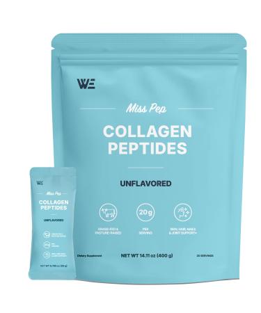 MISS PEP Collagen Peptides Hydrolyzed Collagen Peptides I III Skin Nails Bone and Joint Health Unscented for Men and Women 14.11 Oz