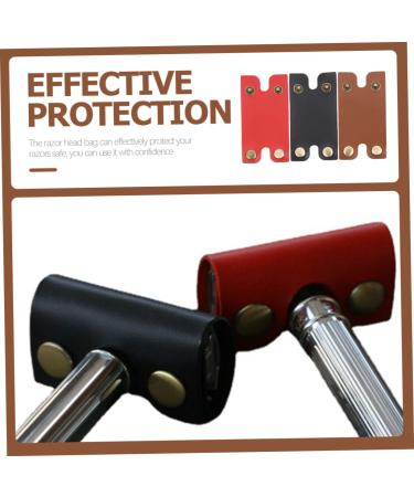 FRCOLOR 12 Pcs Shaver Case - Safety Razor Sleeve for Men | Synthetic Leather Travel Shaving Set - Buy Online on GoSupps.com