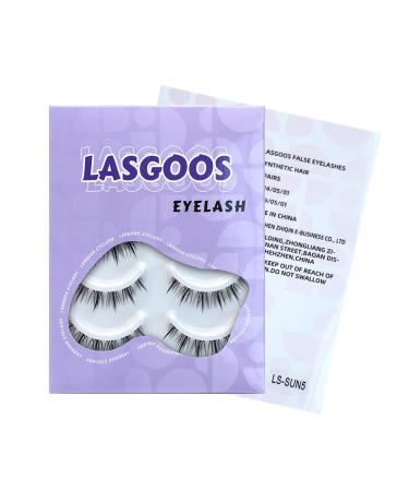 Buy Natural Look Fake Eyelashes | 5 Pairs Invisible Thin Band Eye Lashes for Daily Wear Weddings & Parties - Free International Shipping - Buy Online on GoSupps.com