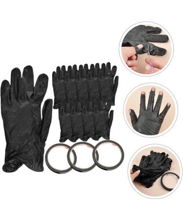 Healeved 1 Set Uv Protection Tape Nail Nail Molding Gel Nail Art Supplies Nail Art Tape Black Nail Building Gel Uv Tape Nail Gel Nail Art Uv Gloves Paper Fingerless Accessories - Buy Online on GoSupps.com