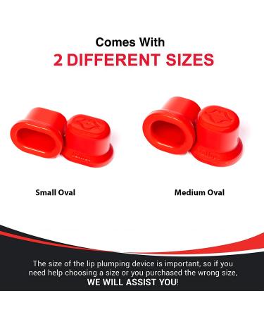 Fullips Lip Plumper Tool - Small Oval with Bonus Medium Oval Enlarger | Natural Instant Lip Enhancement Kit for Fuller Lips - Buy Online on GoSupps.com