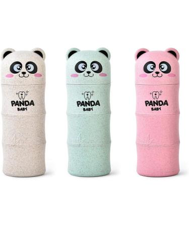 Travel Toothbrush Holder - Pink Panda Organizer & Protective Case | Reusable Toothbrush Cup for International Shipping - Buy Online on GoSupps.com