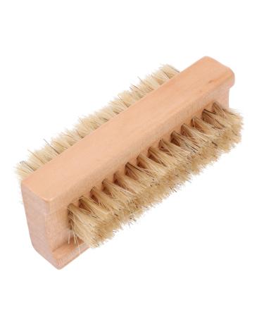 minkissy 1pc Nail Dust Brush Toenail Brush Kits Bristle Scrubber Tools Nail Brush for Cleaning 2 Side Nail Cleaning Brush Wooden Nail Scrubber Toenail Cuticle Brush Spa Laundry Brush