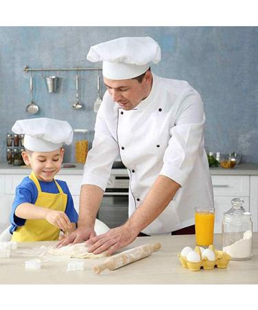 Unisex Elastic Chef's Hat for Kitchen & Restaurant - 1 Piece White Cooking Hat Perfect for Home & Hotel Use - Buy Online on GoSupps.com