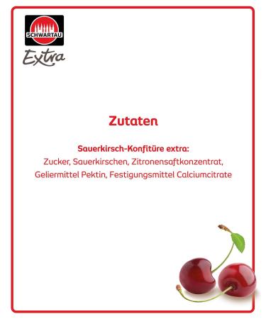 Schwartau Extra Sour Cherry Jam Portion Jars - Perfect for Brunch Caf & Buffet | 72x28.3g - Buy Online on GoSupps.com