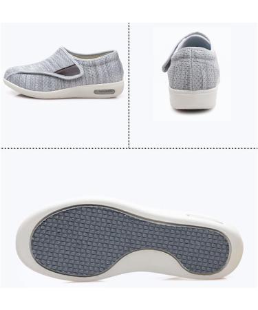 Shop Women s Orthopedic Sneakers - Adjustable Breathable Comfort Shoes for Diabetes Edema Plantar Fasciitis & Swollen Feet - Size 10 Gris - Buy Online on GoSupps.com
