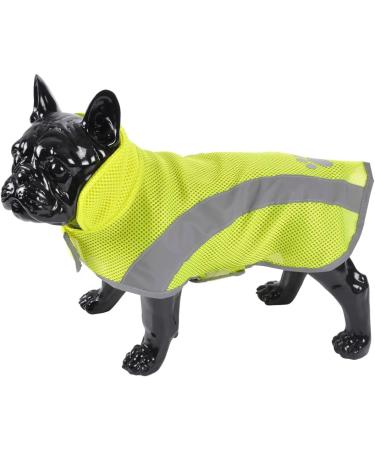 Premium Reflective Dog Rain Jacket - Neon Yellow Safety Vest Water Repellent & Stylish | International Shipping Available - Buy Online on GoSupps.com