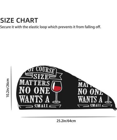 Buy Wine Funny Microfiber Hair Towel - Soft Absorbent Coral Velvet Wrap for Long Curly & Thick Hair | Quick Dry Hair Cap for Women - Buy Online on GoSupps.com