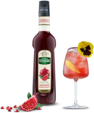 Mathieu Teisseire Pomegranate Syrup for drinks soft drinks cocktails with or without alcohol beers smoothies bottle - Buy Online on GoSupps.com