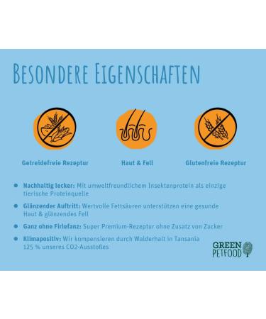 GREEN PETFOOD InsectDog Hypoallergen GRAIN FREE (5 x 900 g) | Hypoallergenic insect-based dry food for adult dogs | Food from sustainable production | Pack of 5 sachets - Buy Online on GoSupps.com