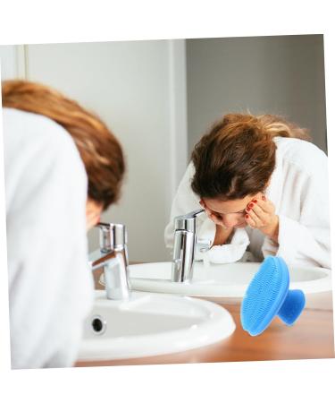 minkissy Brush Brush face Cleaning Tool Bathroom Accessory Silicone Bathing Silicone Face Cleaner Soft Facial Cleaning Brush Facial Cleaning pad face Brush Silica Gel Cleaning Blue 7x7cm - Buy Online on GoSupps.com