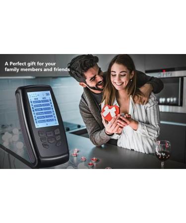 High-Power TENS EMS Unit | Dual Channel Muscle Stimulator with Red Light Therapy | Pain Relief & Massage | 8 Electrode Pads Included - Buy Online on GoSupps.com