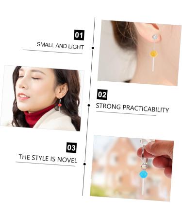 30 Pcs Lollipop Pendant Keychain Key Fob Lollipops Dessert Resin Charm Fashion Pendant Cartoon Cake 4.50X1.50X1.50CM Random Color - Buy Online on GoSupps.com