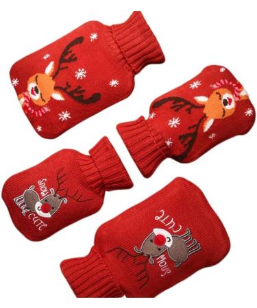 MYAMIA Christmas Winter Hot Water Bag 1L - Cozy Lid Bottle for Hand & Foot Warmth - Perfect Pocket Companion - Buy Online on GoSupps.com