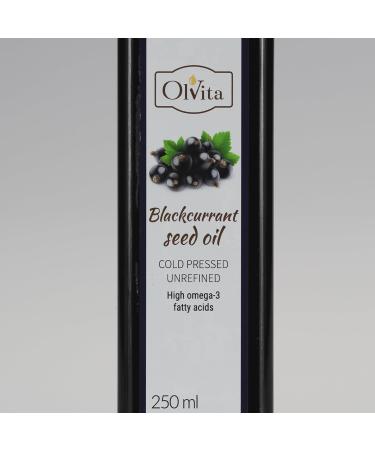 FORGET Blackcurrant seed oil cold pressed and raw OlVita 250 ml - Buy Online on GoSupps.com