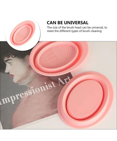 Lurrose Silicone Makeup Brush Cleaning Mat - Foldable Easy-Clean Brush Cleaning Bowl for Creative Makeup Lovers - Portable & Efficient - Buy Online on GoSupps.com