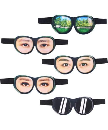 Funny Prank Eyeglasses & Eye Patch - Funky Costume Sunglasses & Sleep Mask for Travel & Parties - Buy Online on GoSupps.com