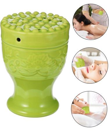 Buy Homsfou Moxa Sticker & Burner Set - Double Layer Ceramic Moxibustion Device for Massage & Beauty Tools - International Shipping Available - Buy Online on GoSupps.com