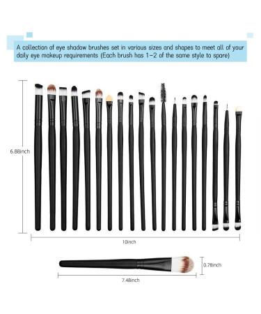 20PCS Eye Makeup Brushes - Professional Tools for Perfect Eye Makeup Looks - Buy Online on GoSupps.com