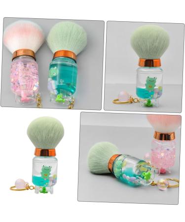 minkissy Small Makeup Brush Nail Dust Brush Make up Brush Cosmetics Tools Powder Brush for Loose Powder Blush Brush for Cheeks Craft Oil Manicure Liquid Quicksand Miss Highlighter Brush 9.00X3.50X3.50CM Green - Buy Online on GoSupps.com