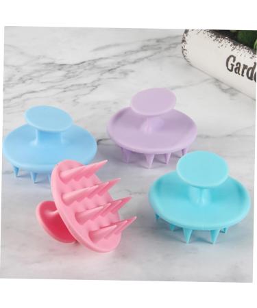 Combined Silicone Shampoo Brush Set - 4 in 1 Hair & Scalp Cleaning Massage Brushes for Healthy Hair Care - Buy Online on GoSupps.com