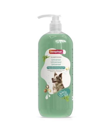 Beaphar - Universal fur gloss shampoo - for dogs of all breeds - supports the natural fur color - skin -friendly - with macadamia oil and aloe vera - pH -neutral - 0% parabens silicones - vegan - 1l universal - 1 l
