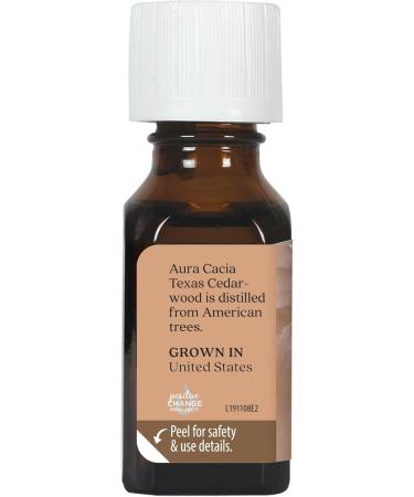 Aura Cacia Pure Texas Cedarwood Essential Oil | 0.5 fl. oz. | Juniperus Mexicana - Buy Online on GoSupps.com