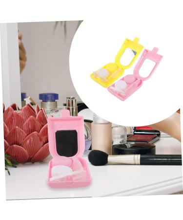 Homsfou Contact Lens Organizer Box - 2 Sets with Mirror & Container for Colored Lenses - Stylish Ice Cream Design Travel-Friendly Lens Holder - Buy Online on GoSupps.com
