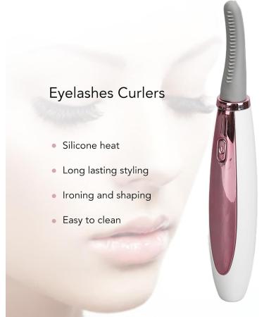 Rechargeable Heated Eyelash Curler - Portable Electric Lash Curler for Perfect Curls | Adjustable Temperature Makeup Tool for Women - International Shipping Available - Buy Online on GoSupps.com