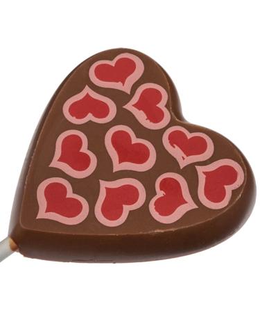 MemorySweets Milk Chocolate Dummy - Heart Shape with Small Hearts Motif - 25g