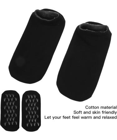 Qukaim Gel Moisturizing Socks Foot Gel Moisturizing Socks 2 Pairs Deep Moisturizing Remove Cracked Skin Reusable Black - Buy Online on GoSupps.com