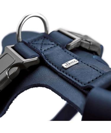 HUNTER AALBORG Dark Blue Leather Dog Harness ML/2 | Premium International Shipping - Buy Online on GoSupps.com