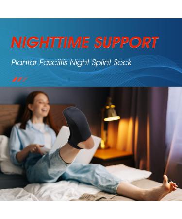 Plantar Fasciitis Night Splint & Socks - 2PK Heel Pain Relief Brace for Tendonitis - Buy Online on GoSupps.com