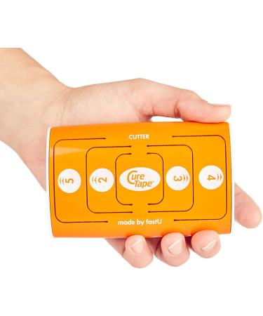 Buy CureTape Kinesiology Tape Cutting Device - Precision Tool for 5 cm Wide Rolls (Orange) | International Shipping - Buy Online on GoSupps.com