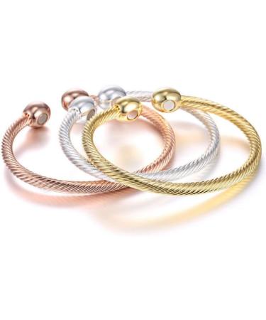 Elegant Magnetic Copper Therapy Bracelet for Arthritis Pain - Father's Day Gift - Buy Online on GoSupps.com