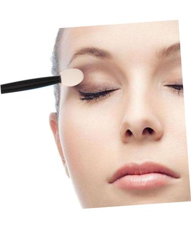 Beatifufu 24pcs Makeup Eyeshadow Brush Eyeshadow Blending Brush Sponge Tip Makeup Smudge Eye Brush 7cm Black - Buy Online on GoSupps.com