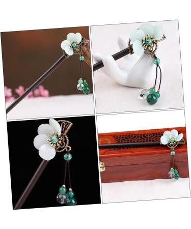 DOITOOL 1pc Antique Headdress Hairpin Wooden Hair Stick Hair Clip for Women Japanese Hair Pin Hair Stick Wood Hair Chopsticks Antique Hair Pins Tie Hair Glass - Buy Online on GoSupps.com
