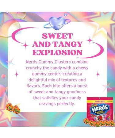 NRD Cluster Halloween Candy Gummy Cluster Rainbow Family Size Candy Snacks for Halloween Treats Christmas and Snacks for Kids 1.15 lbs. (Pack of 1) - Buy Online on GoSupps.com