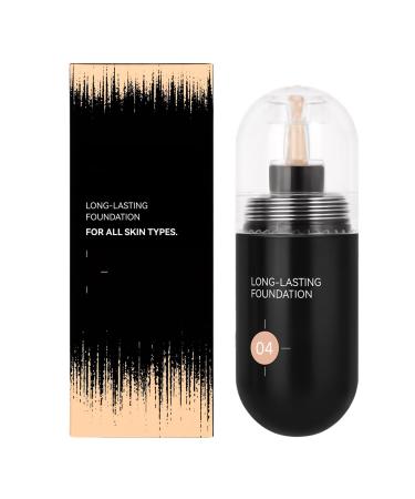 BommFu Liquid Foundation | 30ml Soft Mattifying Liquid Foundation Moisturizing Anti-Shine Makeup Base for Skin Types