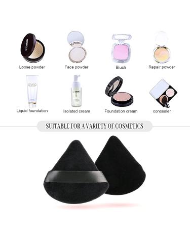 Yoseng 4pcs Powder Puffs for Face - Dual Use Wet and Dry Makeup Puff with Mesh Laundry Bag - 2Pack Black - Buy Online on GoSupps.com
