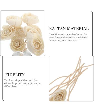8Pcs Wood Rose Rattan Essential Oil Diffuser Sticks - Perfect Home Fragrance Aromatherapy for International Shipping - Buy Online on GoSupps.com
