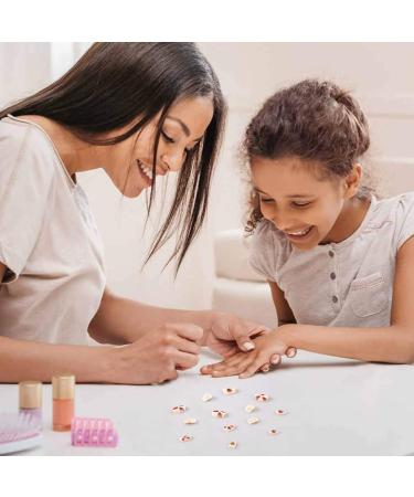 72 Self-Adhesive False Fingernails for Kids - Cute Strawberry Watermelon & Rabbit Designs - Perfect for Girls & Teens - Buy Online on GoSupps.com